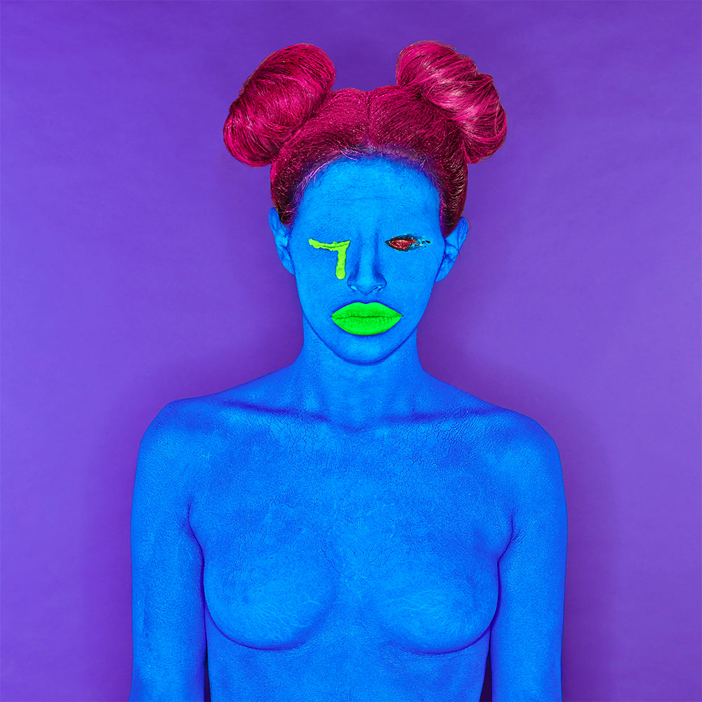 Pop Blue. Creative photographic artwork by Damiano Lamonaca. Fineart print.